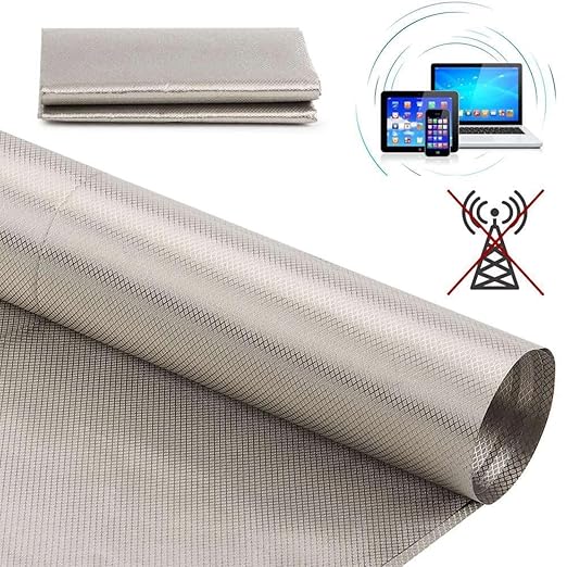 Protection Faraday Fabric-EMI RFID Shielding-Block WiFi/RF Anti-Radiation Military Grade for Radiowave Microwave and Other Electromagnetic Fields (50 Meters Long)