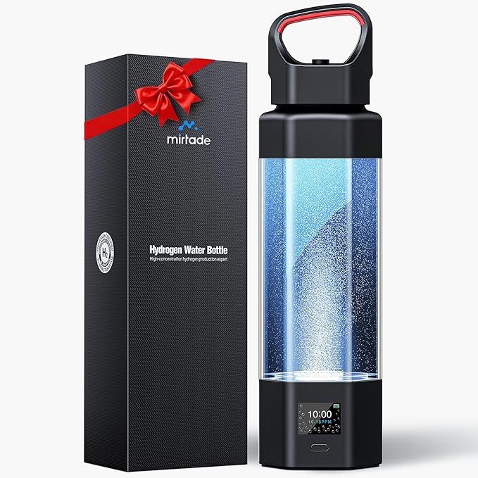 Hydrogen Water Bottle Generator,Up to 10000+ PPB Hydrogen Bottle Water Ionizer with SPE/PEM Technology,12 OZ Food-Grade PC Hydro Water Machine,SGS-Certified Molecular Generator for Sports/Home