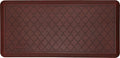 Tempur-Pedic Ultra Comfort Anti-Fatigue Lattice Merlot 1' 8" x 3' 6" Kitchen Floor Mat Cushioned Ergonomic Standing Desk Mat Waterproof Non-Skid Foam