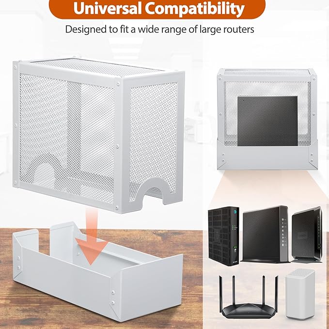 Large WiFi Router Cover Blocks Up to 90% of EMF and 5G, Shielding WiFi Router EMF Faraday Cage, Offers WiFi Router Cover EMF Protection, While Maintaining Uninterrupted Usage