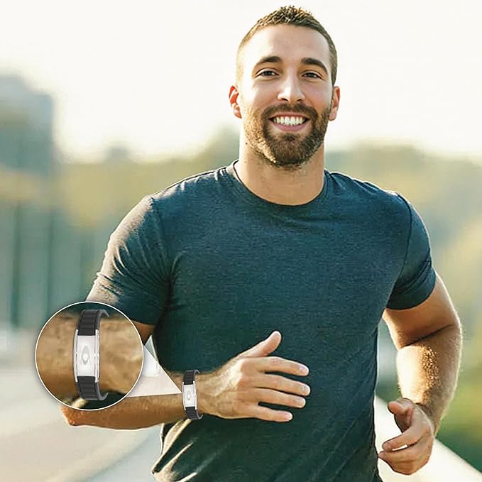 EMF BodyBand Plus+ Bracelet - Holistic Wellness Harmonizer Wristband for Men and Women (Black)