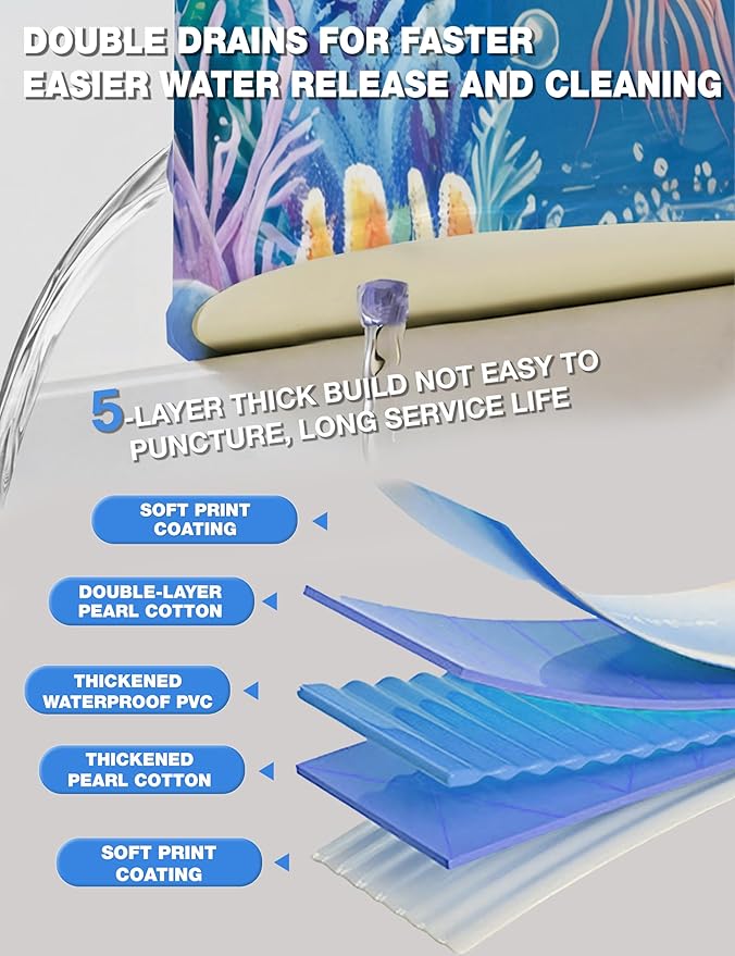 Portable Bathtub Adult Ice Bath Tub - Collapsible Folding Foldable Bathtub for Adult Shower Bathroom Hot SPA Soaking Cold Plunge Tub Deep Freestanding Bathtub Indoor Outdoor Animal