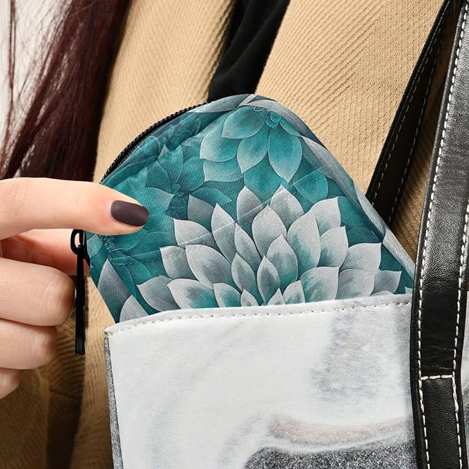 Travel Pill Case Abstract Floral Flower Weekly Small Pill Box 7 Day Pill Box Pill Organizer Bag