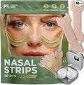 Peace&Quiet PQ 40 Nasal Strips for Snoring, Nasal Stripes for Sports & Sleeping - Nose Strips for Congestion Relief, Snore Reducing Aids - Improve Sleep, Reduce Snoring | Skin Tone