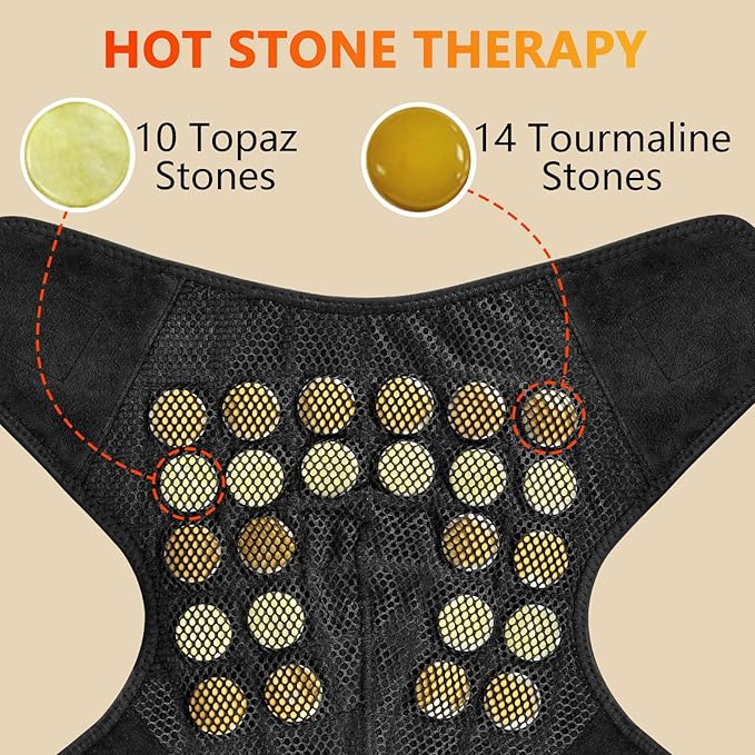 UTK Shoulder Heating Pads for Rotator Cuff Pain, Far Infrared Heating Pad for Shoulder, Shoulder Wrap with Natural Jade & Auto Shut Off & Smart Controller, Larger Size Shoulder Straps Gifts for Men