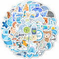 BulbaCraft 100Pcs Boy Stickers for Shower, Newborn Stickers, Shower Favors for Boys, Elephant Decals, Gifts for Women & Men