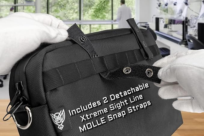 Xtreme Sight Line ~ Xecutive Transport Faraday Duffel Bag with Removable XTECH Pouch for Computer Towers and Other Large Electronics ~ Data Security ~ Shoulder Strap Included ~ Coyote Brown