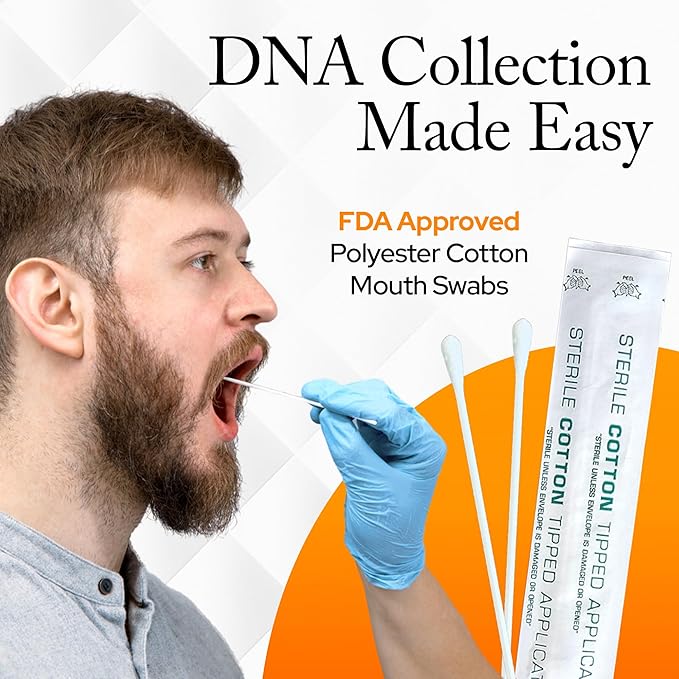 Choice DNA Full or Half Sibling DNA Test Home Kit, Sibling DNA Testing Kit with 4 Swabs Per Person, DNA Kit with All Lab Fees Included, Results in 2-6 Business Days