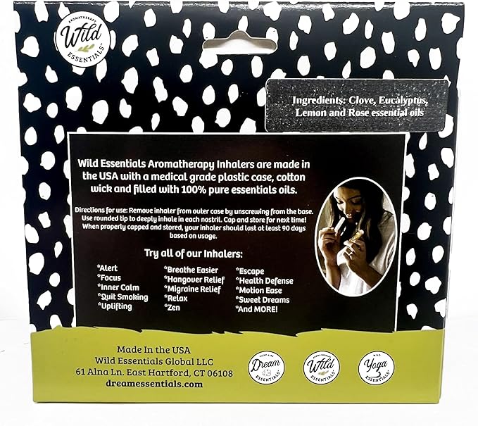 Wild Essentials Smell Training Kit Nasal Inhalers, Made in The USA, Pure Essential Oils, Olfactory Therapy, Loss of Smell, Aromatherapy, All Natural