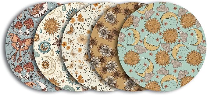 Glucomart Adhesive Patches for Freestyle Libre 3, Lingo, Instinct, Dexcom G7 & Stelo (5 Count) – Strong CGM Patches, Waterproof & Sweatproof, 15-Day+ Hypoallergenic Overpatch (Celestial Garden)