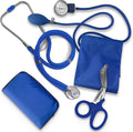 ASA TECHMED Nurse EMT Starter Pack Stethoscope, Blood Pressure Monitor and Trauma 7.5" EMT Shear Ideal Gift for Nurses, Medical Students, Firefighters, Police and Personal Use (Royal Blue) Standard