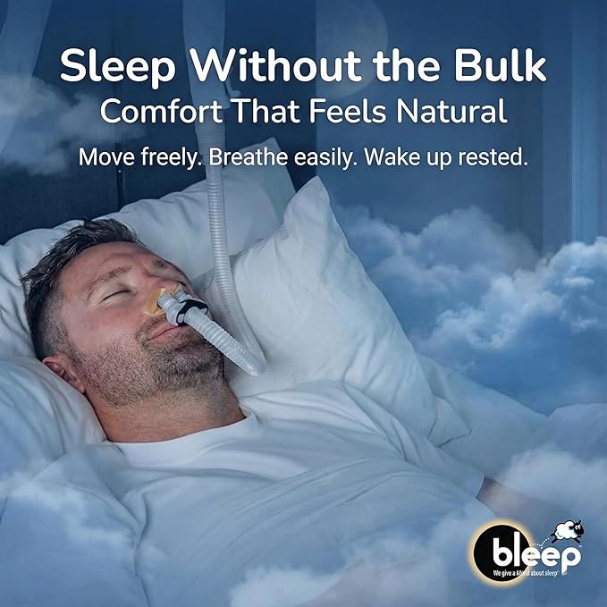 Bleep Eclipse Halos C Pap Mask-Free Interface, Strapless Sleep Apnea CPAP Nose Mask with 128 MagSeal Ports, Leak-Free Adhesive, BPA-Free, Supplies & Accessories, 32 Count, USA-Made (Pack of 4)