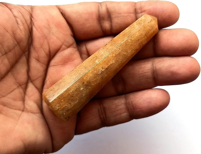 WholesaleGemShop 3 Inch Gemstones Obelisk Tower Jumbo Facet Aura Rock Crystal Natural Polished Earth Wand Spirit