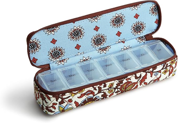 Vera Bradley womens Travel Pill Case, Cotton Gabardine