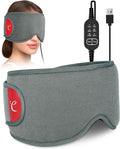 Comfytemp Heated Eye Mask for Dry Eyes, USB Wearable Eye Heating Pad, Sinus Headache Migraine Relief Mask, Warm Compress for Eyes with 3 Heat and Time Settings