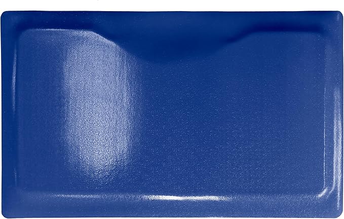 Rhino Mats, Rhino Hide Salon Mat, Non-Slip Standing Cushioned Comfort Anti-Fatigue Mat for Salon, Barbershop, or Spa (Blue, Rectangle 3' x 3.5' x 7/8")