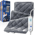 BOB AND BRAD Far Infrared Weighted Heating Pad for Back Pain Relief, FSA-HSA Eligible, 12"x24" Electric Heat Pad With Auto Off, 6 Heat & Hands-Free Strap, Moist Heat Therapy for Neck, Shoulder, Cramps