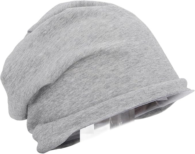 Eujgoov EMF Protection Shielding Beanie for Men Women Radiation Blocker Hat with Adjustable Fit, Light Gray