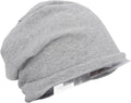 Eujgoov EMF Protection Shielding Beanie for Men Women Radiation Blocker Hat with Adjustable Fit, Light Gray
