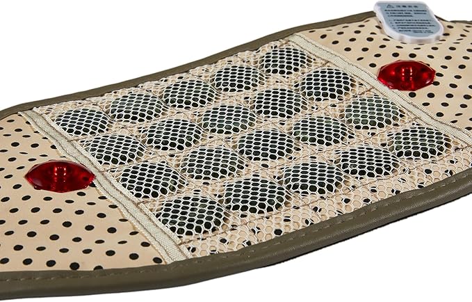 Natural Jades Heat Massage Ab Toning Belt Stomach Cellulite Removal Fat Burning FIR Heating Pad for Back Pain Relief Lower Back Massager Electric Belt Abdomen Belly Waist, Gifts for Men, Women