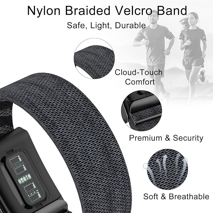 surundo Nylon Sport Band Compatible with Whoop Band 4.0 Strap Men Women with Bumper Case, Breathable Nylon Adjustable Waterproof Replacement Wristbands Straps for Whoop 4.0