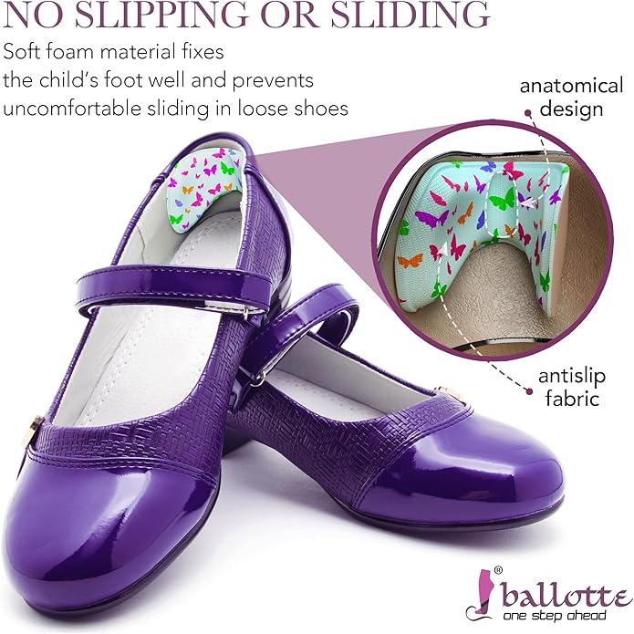 Ballotte Premium Silicone Heel Protectors for Shoes, Gel Heel Cups & Cushion Inserts for Women & Men, Cushioned Sole Cups for Plantar Fasciitis for Cracked Footbed Relief & Blister Prevention