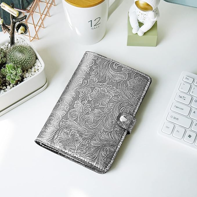 Hennaja Pill Organizer Book,Pill Pouches Clear Plastic Pill Bags Self Sealing Travel Medicine Organizer Storage(1-Silver)