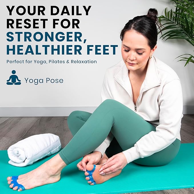Toe Separators – Soft Gel Toe Spacers for Alignment, Stretching, Yoga and Everyday Foot Comfort (Small/Medium)