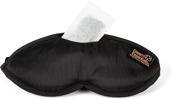 Dream Essentials Dream Essence Aromatherapy Sleep Mask, Handmade in The USA, Comes with Removable Organic French Lavender Sachet (Cobalt Blue)