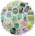 BulbaCraft 100Pcs Zombie Stickers & Adults — Zombie Decals for Boys and Girls, Spooky Halloween Decals Waterproof, Gifts for Women & Men