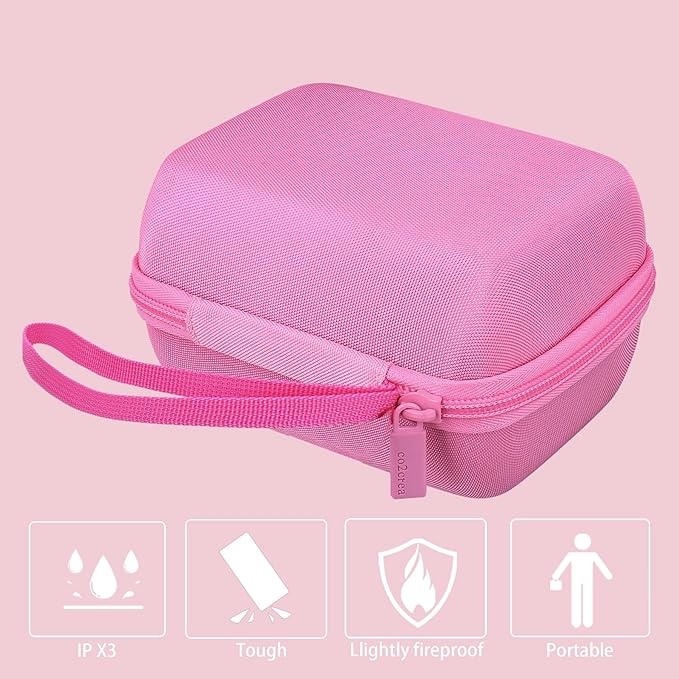 co2CREA Hard Case Replacement for OMRON Evolv Bluetooth Wireless Upper Arm Blood Pressure Monitor BP7000 HEM-7600T-BK (Pink Case)
