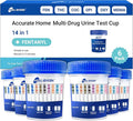 [6 Pack] 14 Panel Multi Drug Test Kit with Fentanyl (FEN), HEAL-CHECK Professional Drug Urine Test Cup for Workplace, Rehab & Home Use –THC, AMP, BUP, BAR, BZO, COC, MET, MDMA, OPI, MTD, OXY, PCP, PPX