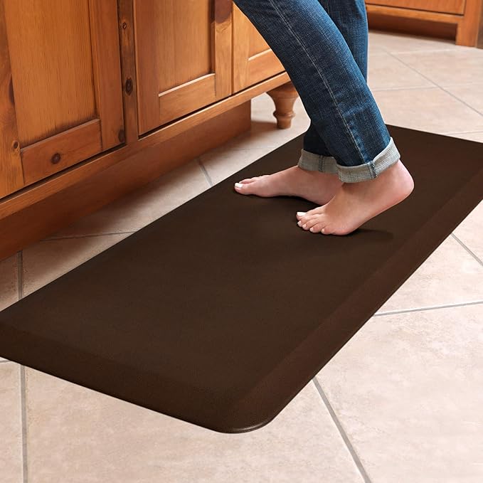 Designer Comfort Mat Leather Grain Truffle 20X48