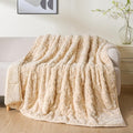 Uttermara Weighted Blanket for Adults Queen Size 20lbs 60x80 inches, Dual Sided Soft Jacquard Sherpa Weighted Blankets, Thick Heavy Blanket for Sleeping and Calming, Khaki