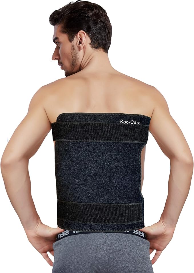 Koo-Care Large Flexible Gel Ice Pack & Neoprene Wrap with Elastic Straps for Hot Cold Therapy - Pain Relief for Shoulder Rotator Cuff Back Hip Entire Knee - 11" x 14"