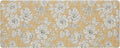 Laura Ashley - Anti-Fatigue Kitchen Mat, Iris Floral Design, Stain, Water & Fade Resistant, Cooking & Standing Relief, Non-Slip Backing, Measures 17.5" x 60", Tawny Yellow