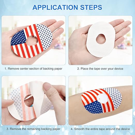 Dexcom G7 Overpatches 6PCS Waterproof Adhesive Patch for CGM Sensors Hypoallergenic, Breathable & Extended Wear Secure Medical Grade Tape for Diabetes Glucose Monitor