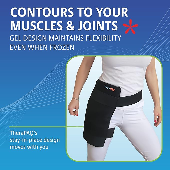 Reusable Ice Packs for Injuries – 14 x 11 Flexible Gel Ice Pack for Knee, Back, Shoulder Pain Relief, Soft Cold Compress for Swelling, Hot & Cold Therapy