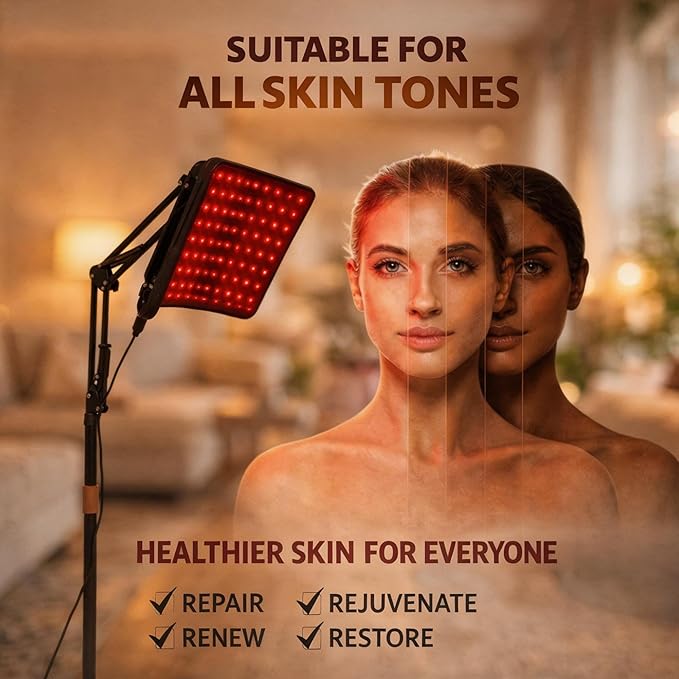 Red Light Therapy for Face | Red Light Therapy for Body | RedLight Therapy Lamp with Stand | Infrared Wearable Belt | 2 in1 Red Light Therapy Device