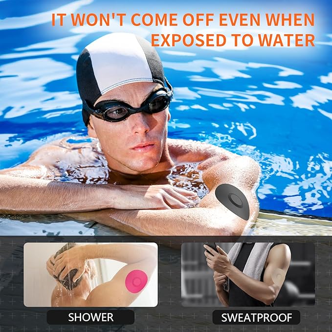 20pcs Sensor Covers for Libre 3 & Lingo Waterproof, Adhesive Patches for Lingo,Sweatproof CGM Protector,Lasts for 14 Days (Mix Color, Libre 3)