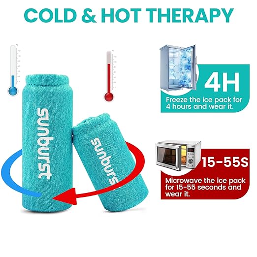 4PCS Finger and Toe Cold Gel Ice Pack,Lasting Cold Compress,Reusable Non-Toxic Finger Compression Sleeve Therapy for Finger and Toe Injuries,Arthritis,Swelling,Tendonitis,Gout or Sprain