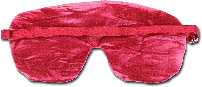 Handmade Weighted Sleep Eye Mask Yoga Pillow - Flax Seed Fill - Lavender Scented - Pinkalicious - TEMFL-PI