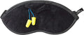 Bucky Eden Collection Lightweight Eye Shade Mask with Reusable Ear Plugs, Black