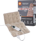 Berkshire Blanket Weighted Heating Pad - 12"x24" Electric Heat Wrap with 10 Heat Settings & Auto Shut Off - Soothing Heat Wrap for Back, Neck, Shoulders, Legs, Abdomen - Machine Washable & Portable