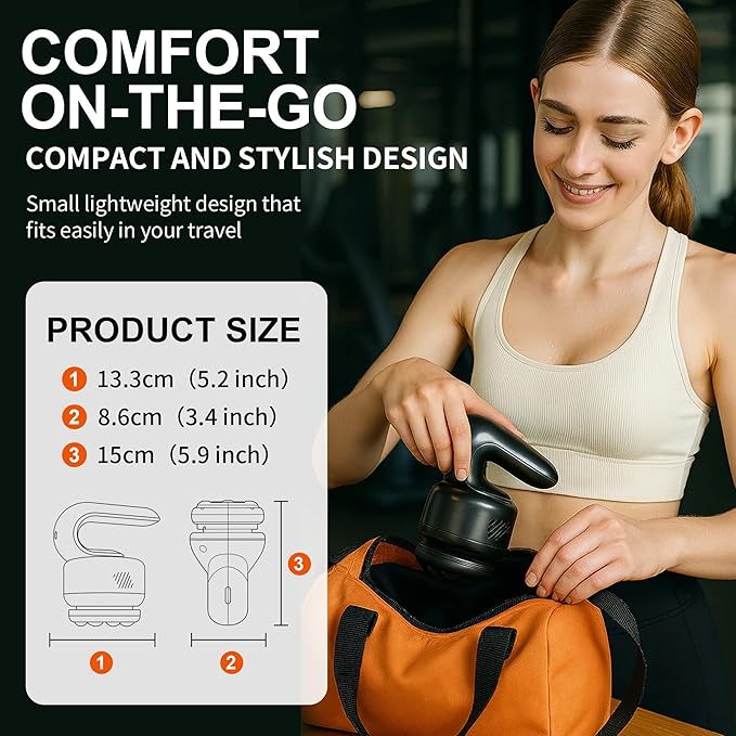 Massage Gun -Handheld Muscle Massager Tools, Back and Neck Massager for Pain Relief Deep Tissue, 5 Speeds & 3 Massage Heads - Gifts for Women, Father, Mother, Friends，Sisters
