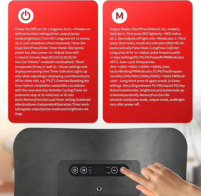 Full-Body Red Light Therapy System – Curved Panel with Dual 660nm & 850nm LEDs, Home Wellness Kit