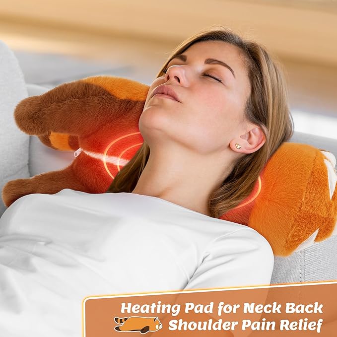 2lb Red Panda Stuffed Animals Microwavable Heating Pad-19'' Red Panda Heating Pads for Cramps &Period Pain Relief for Women,Heatable & Coolable Stuffed Animals Bedtime Birthday Gift for Women Kids