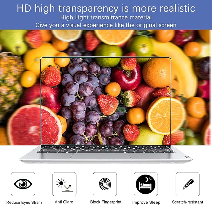 KEANBOLL 2-Pack 13.3" Blue Light Blocking & Anti-Glare Screen Protector | Universal Fit for HP, Dell, Asus, Samsung, Lenovo, Acer Chromebooks & 16:9 Laptops (Eye Comfort +Anti Glare)