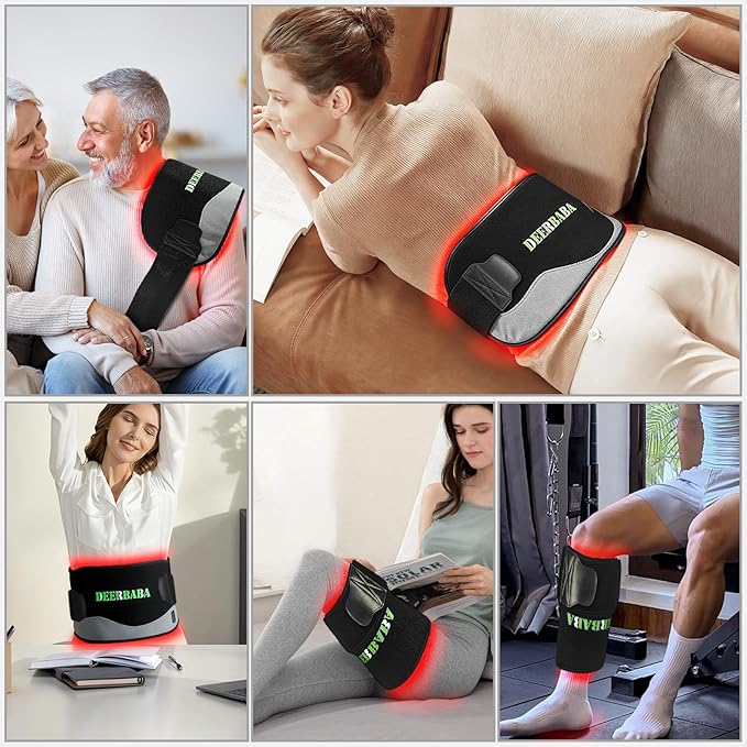 Red-Light-Therapy-for-Body,2026 Upgraded-4 Modes 5 Stage Power Medical-Grade TPU Mat for Body Pain Relief,25"x13"Dual Wavelength Infrared Red Light Blanket LEDs