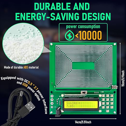 Frequency Generator for Healing, Schumann Wave Resonance Generator, Frequency Healing Devices, Adjustable Sine Wave Resonance Generator, Ultra-Low Frequency Pulse Generator